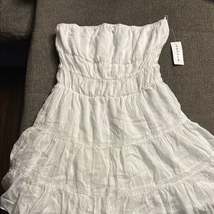 Pacsun XS White Strapless Dress